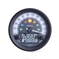 Acewell CV080 80mm Speedometer with white face 